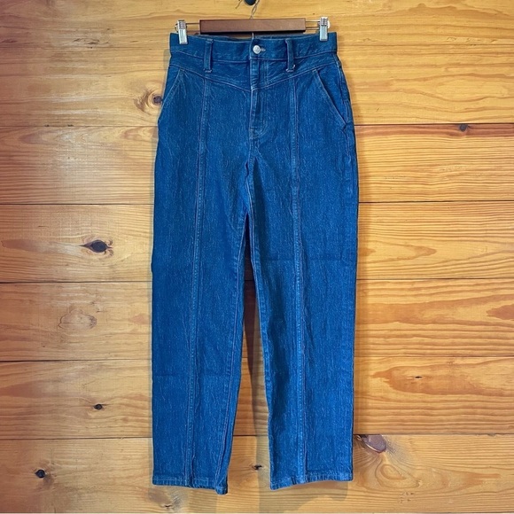 Madewell The Perfect Vintage Straight Jean in Greenhaven Wash: Seamed Version 27 - Picture 2 of 12